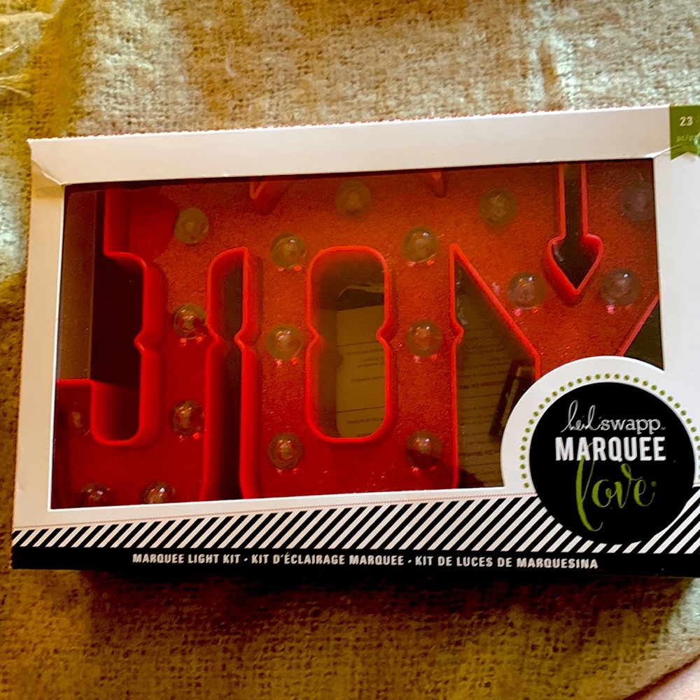 ‘JOY’ Marquee light kit